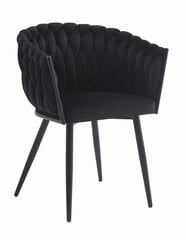 2 tuolin setti Leobert Orion, musta hinta ja tiedot | Ruokapöydän tuolit | hobbyhall.fi