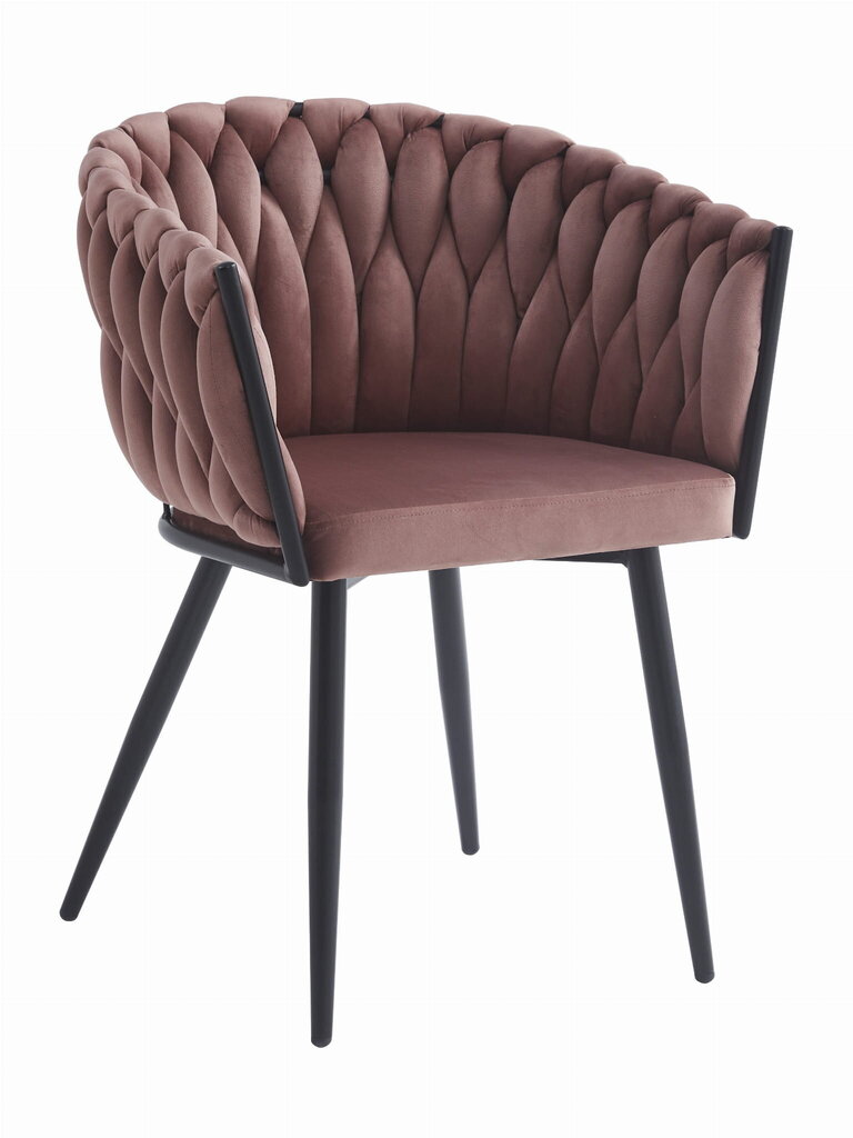 2 tuolin setti Leobert Orion, musta/pinkki hinta ja tiedot | Ruokapöydän tuolit | hobbyhall.fi