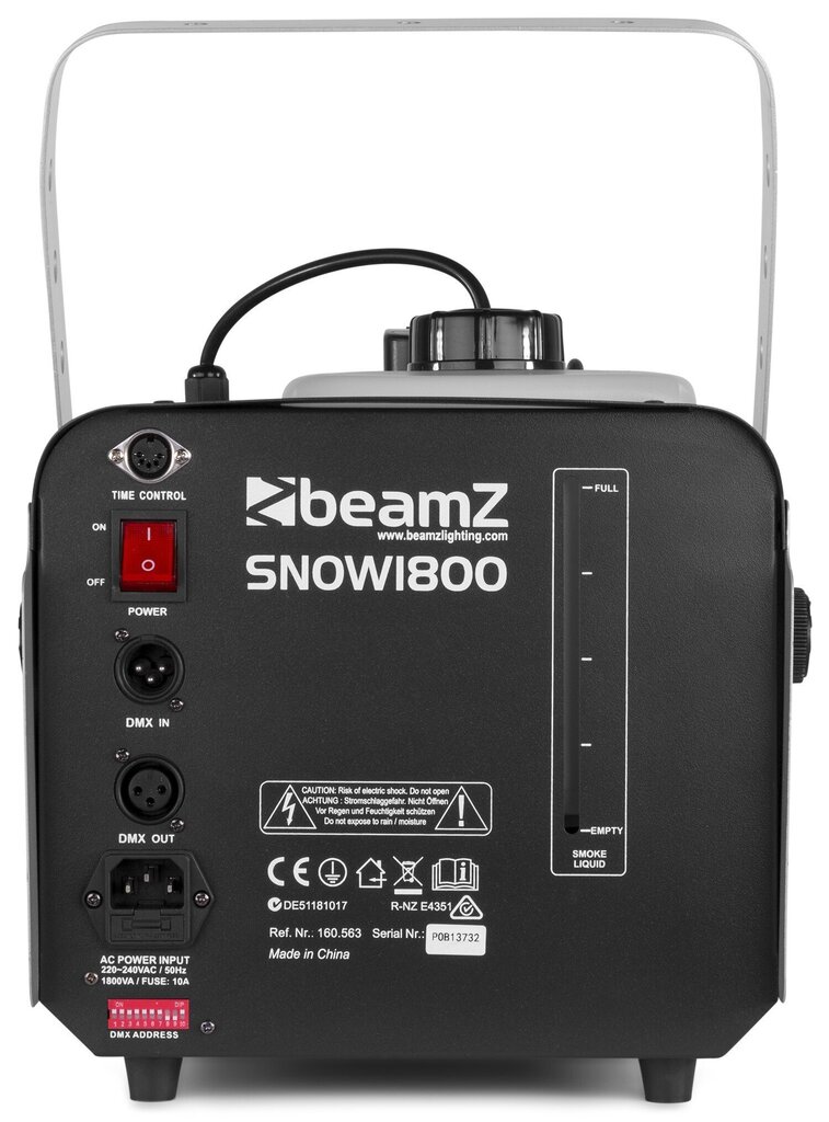 BeamZ SNOW1800 lumikone hinta ja tiedot | Juhlakoristeet | hobbyhall.fi