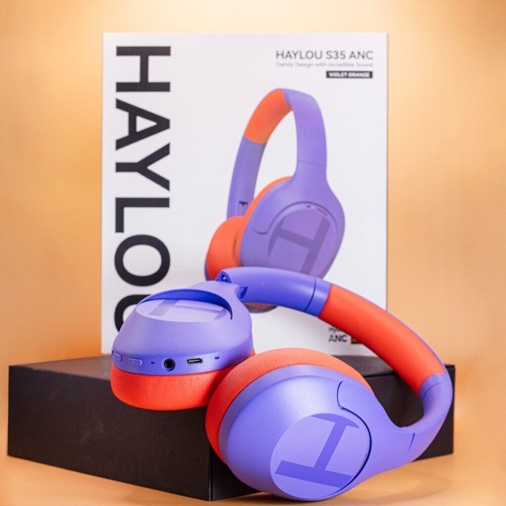Haylou S35 ANC, violetti-oranssi hinta ja tiedot | Kuulokkeet | hobbyhall.fi