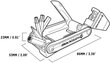 Monitoimityökalu Blackburn, 19 toimintoa hinta ja tiedot | Polkupyörän työkalut ja huoltotuotteet | hobbyhall.fi