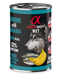 Alpha Spirit Multiprotein säilyke sardiinit ja banaani, 1,47 kg hinta ja tiedot | ALPHA SPIRIT Lemmikit | hobbyhall.fi