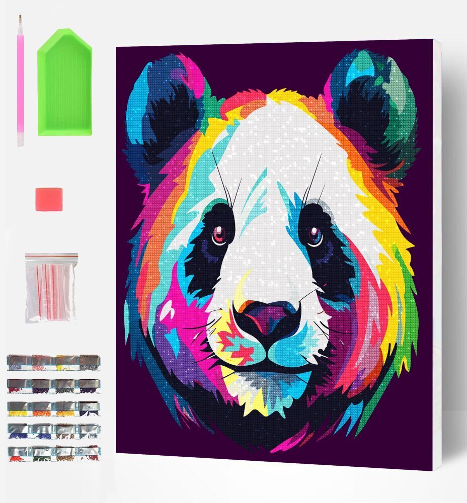 Deimantinė mozaika Splat Planet Panda 2, 30x40 cm hinta ja tiedot | Timanttimaalaukset | hobbyhall.fi