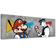 Kuva, Banksy, Super Mario ja poliisi hinta ja tiedot | Taulut | hobbyhall.fi