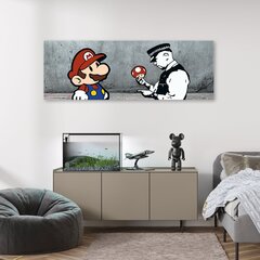 Kuva, Banksy, Super Mario ja poliisi hinta ja tiedot | Taulut | hobbyhall.fi