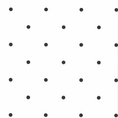 Fabulous World Tapetti Dots mustavalkoinen 67105-3 hinta ja tiedot | Tapetit | hobbyhall.fi