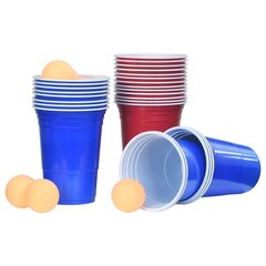 vidaXL Beer pong sarja 0,5 l muovi hinta ja tiedot | Juhlakoristeet | hobbyhall.fi