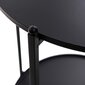 H&S Collection Sivupöytä metalli 50,5 cm musta hinta ja tiedot | Sohvapöydät | hobbyhall.fi