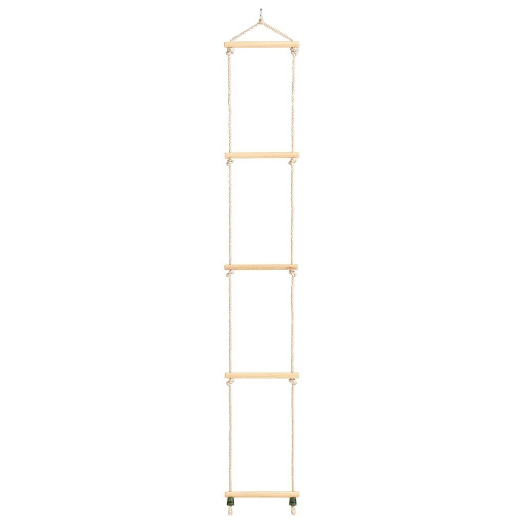 vidaXL Lasten köysitikkaat täyspuu ja PE 30x168 cm hinta ja tiedot | Lasten leikkimökit ja -teltat | hobbyhall.fi