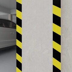 vidaXL Seinäsuojat 6 kpl keltainen ja musta 50x10x2 cm EVA vaahtomuovi hinta ja tiedot | Lisätarvikkeet autoiluun | hobbyhall.fi