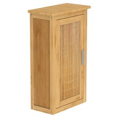 EISL Korkea kaappi ovella bambu 40x20x70 cm hinta ja tiedot | Hyllyt | hobbyhall.fi
