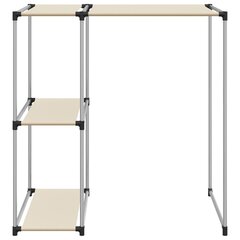 vidaXL Säilytyshylly pesukoneen ylle kerma 87x55x90,5 cm rauta hinta ja tiedot | Kylpyhuoneen sisustus | hobbyhall.fi