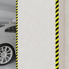vidaXL Kulmasuojat 2 kpl keltainen ja musta 4x3x100 cm PU hinta ja tiedot | Lisätarvikkeet autoiluun | hobbyhall.fi