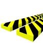 vidaXL Kulmasuojat 2 kpl keltainen ja musta 6x2x101,5 cm PU hinta ja tiedot | Lisätarvikkeet autoiluun | hobbyhall.fi