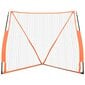 vidaXL Kannettava pesäpalloverkko oranssi/musta 183x182x183 cm teräs hinta ja tiedot | Baseball | hobbyhall.fi