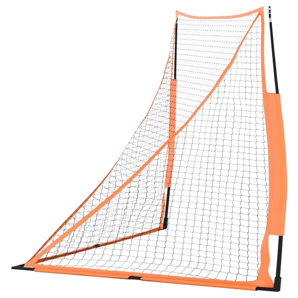 vidaXL Kannettava pesäpalloverkko oranssi/musta 183x182x183 cm teräs hinta ja tiedot | Baseball | hobbyhall.fi