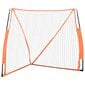 vidaXL Kannettava pesäpalloverkko oranssi/musta 183x182x183 cm teräs hinta ja tiedot | Baseball | hobbyhall.fi