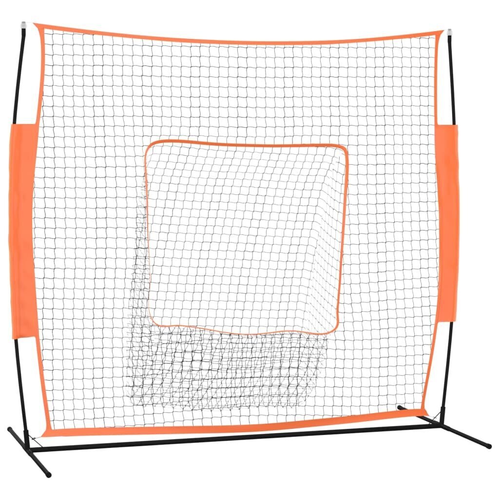 vidaXL Kannettava pesäpalloverkko punamusta 219x107x212 cm teräs/PES hinta ja tiedot | Baseball | hobbyhall.fi