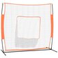 vidaXL Kannettava pesäpalloverkko punamusta 219x107x212 cm teräs/PES hinta ja tiedot | Baseball | hobbyhall.fi