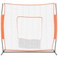 vidaXL Kannettava pesäpalloverkko punamusta 219x107x212 cm teräs/PES hinta ja tiedot | Baseball | hobbyhall.fi