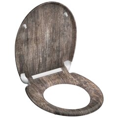 SCHÜTTE Duroplast WC-istuin Soft-Close OLD WOOD kuvio hinta ja tiedot | Kylpyhuoneen sisustus | hobbyhall.fi