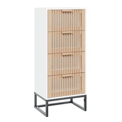 vidaXL Kaappi valkoinen 40x30x95 cm tekninen puu hinta ja tiedot | Olohuoneen kaapit ja lipastot | hobbyhall.fi