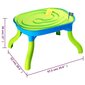 vidaXL 3-in-1 Lasten hiekka- ja vesipöytä 67,5x52x38 cm polypropeeni hinta ja tiedot | Hiekkalelut ja rantalelut | hobbyhall.fi