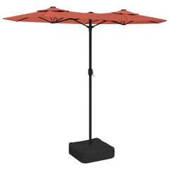 vidaXL Kaksipäinen aurinkovarjo terrakotta 316x240 cm hinta ja tiedot | Aurinkovarjot ja markiisit | hobbyhall.fi