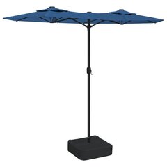vidaXL Kaksipäinen aurinkovarjo taivaansininen 316x240 cm hinta ja tiedot | Aurinkovarjot ja markiisit | hobbyhall.fi