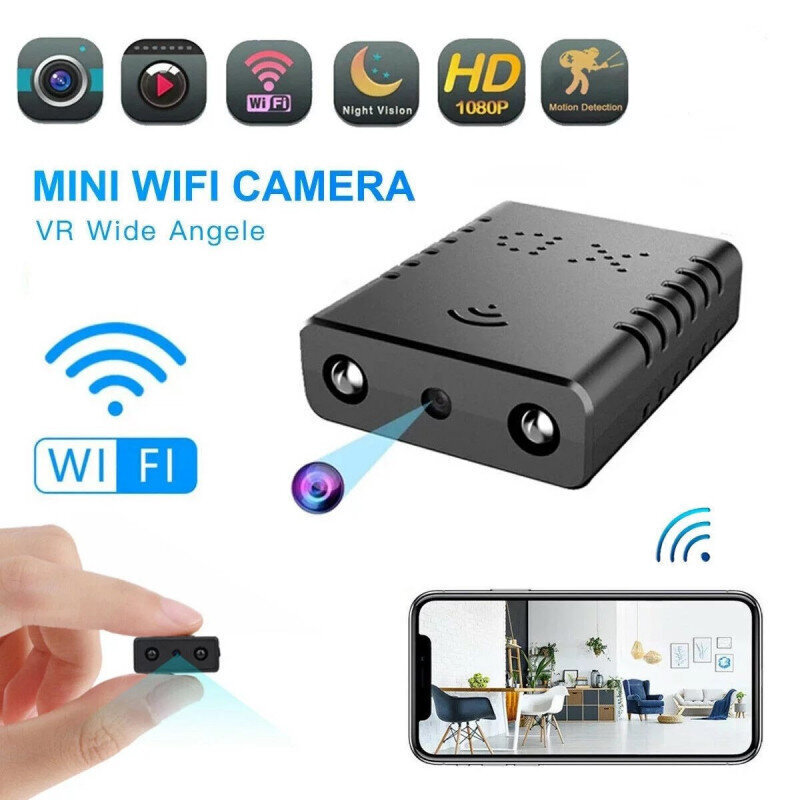 Mini XD Wifi -kamera HD 4K 1080P langaton sisäkamera yötallennuksella 90 asteen kulmassa hinta ja tiedot | Valvontakamerat | hobbyhall.fi