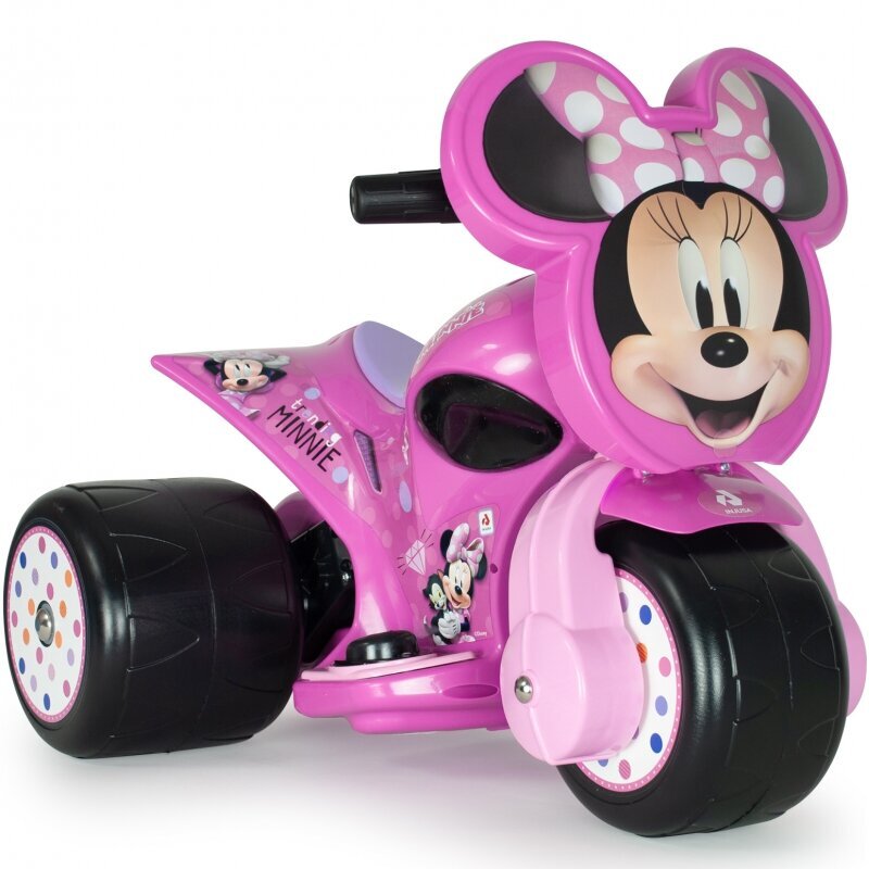 Lasten sähkömoottoripyörä 6V Samurai Minnie Mouse, vaaleanpunainen hinta ja tiedot | Lasten sähköautot | hobbyhall.fi