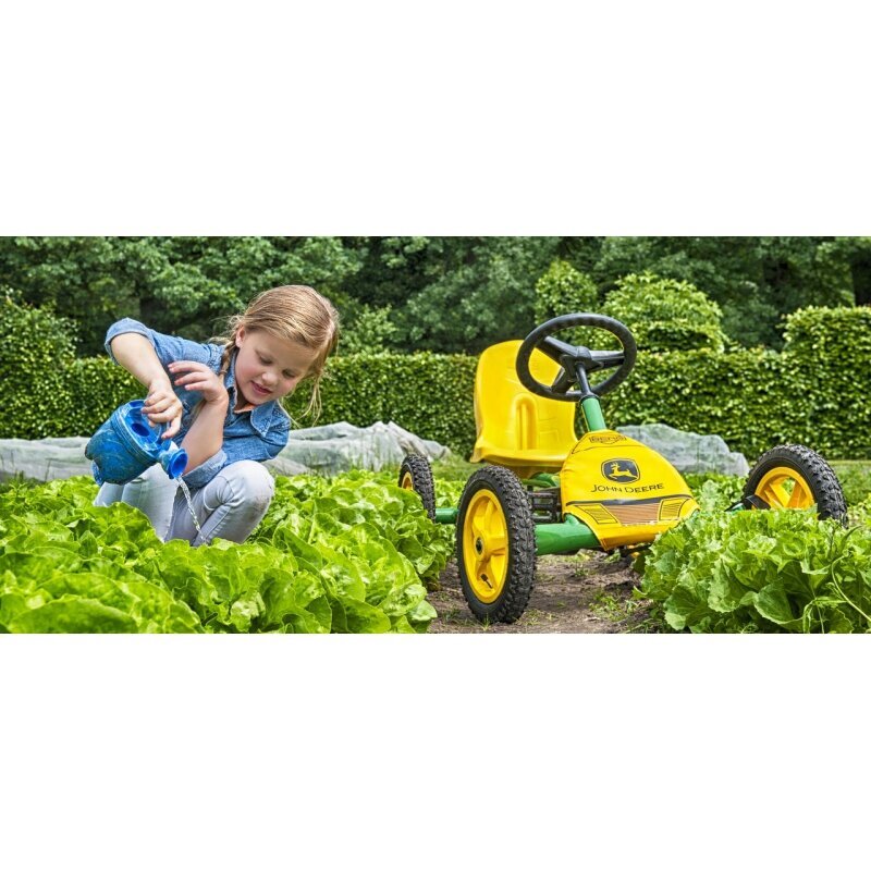 Lasten go-kart Berg Buddy John Deere, keltainen hinta ja tiedot | Poikien lelut | hobbyhall.fi