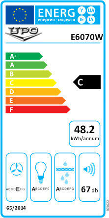 Upo E6070W hinta ja tiedot | Liesituulettimet | hobbyhall.fi