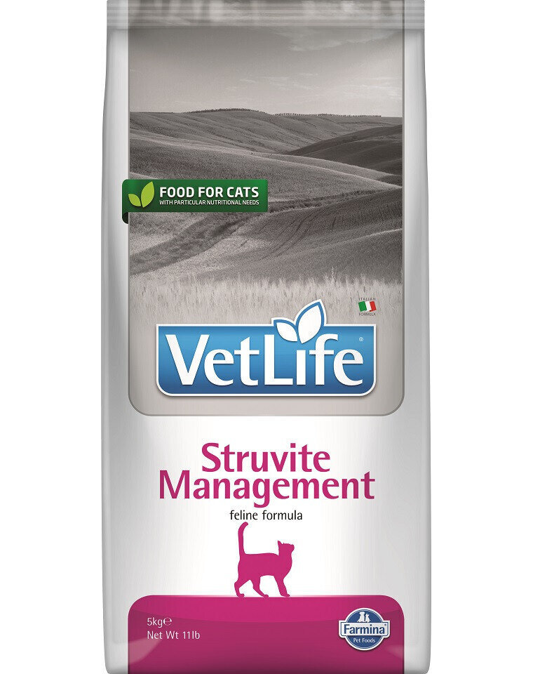 Farmina Vet Life Cat Management Struvite kuivaruoka kissoille, kanaa, 5 kg hinta ja tiedot | Kissan kuivaruoka | hobbyhall.fi