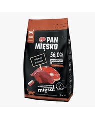 Pan Mięsko kuivaruoka kissoille naudanlihaa ja hirvenlihaa, 5 kg hinta ja tiedot | Pan Mięsko Lemmikit | hobbyhall.fi
