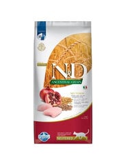 Farmina N&D Ancestral Neutered kissan kuivaruoka, jossa on kanaa, vehnää, kauraa ja granaattiomenaa, 10 kg. hinta ja tiedot | Kissan kuivaruoka | hobbyhall.fi