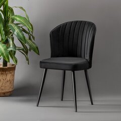 Tuolisetti Kalune Design Rubi, 4 kpl, musta hinta ja tiedot | Ruokapöydän tuolit | hobbyhall.fi
