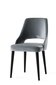 Tuolisetti Kalune Design Acelya, 4 kpl, harmaa/musta hinta ja tiedot | Ruokapöydän tuolit | hobbyhall.fi