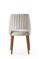 Tuolisetti Kalune Design Acelya, 4 kpl, beige/ruskea hinta ja tiedot | Ruokapöydän tuolit | hobbyhall.fi