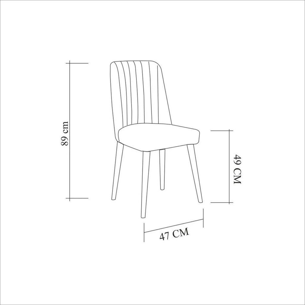 Ruokailuryhmä Kalune Design Santiago Atlantice, 4 osaa, ruskea/vihreä hinta ja tiedot | Ruokailuryhmät | hobbyhall.fi