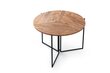 Pöytä Kalune Design Yaprak-1201, ruskea/musta hinta ja tiedot | Ruokapöydät | hobbyhall.fi