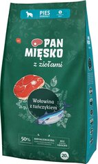 Pan Mięsko pienille koirille naudanlihaa ja tonnikalaa, 20 kg hinta ja tiedot | Koiran kuivaruoka | hobbyhall.fi