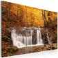 Kuva - A waterfall in the middle of fall trees hinta ja tiedot | Taulut | hobbyhall.fi