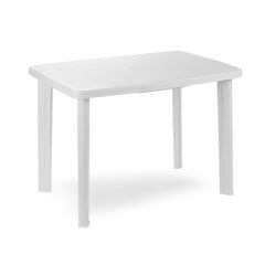 Pöytä Faretto 102x68 cm, valkoinen hinta ja tiedot | Puutarhapöydät | hobbyhall.fi