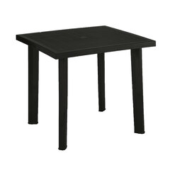 Pöytä Fiocco 80x75 cm, musta hinta ja tiedot | Puutarhapöydät | hobbyhall.fi