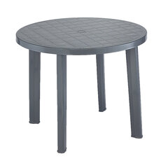 Pöytä Tondo 90x90 cm, harmaa hinta ja tiedot | Puutarhapöydät | hobbyhall.fi