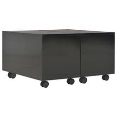 vidaXL Sohvapöytä korkeakiilto musta 60x60x35 cm lastulevy hinta ja tiedot | Sohvapöydät | hobbyhall.fi