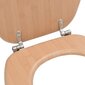 vidaXL WC-istuin hard close kannella MDF bambukuvio hinta ja tiedot | WC-istuimen lisätarvikkeet | hobbyhall.fi