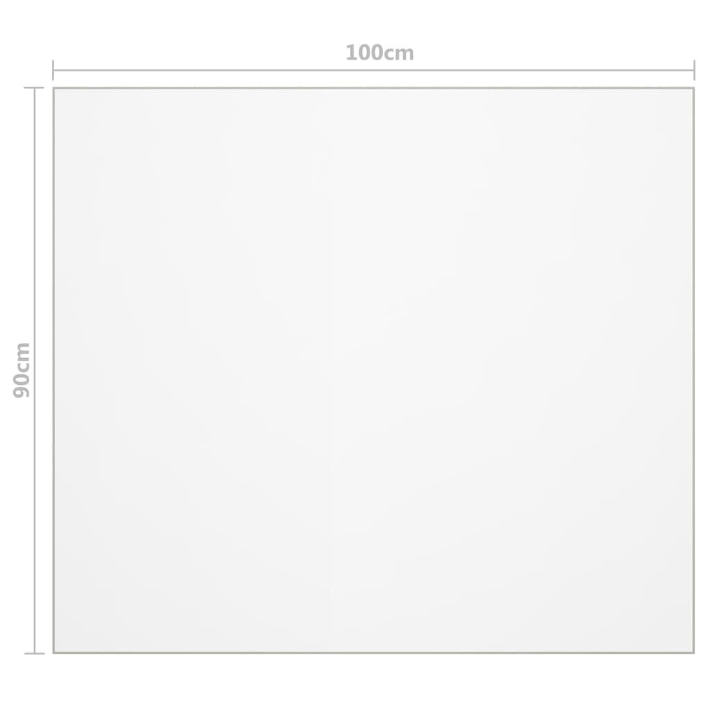 vidaXL Pöytäsuoja läpinäkyvä 100x90 cm 1,6 mm PVC hinta ja tiedot | Pöytäliinat, tabletit ja lautasliinat | hobbyhall.fi