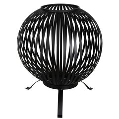 Esschert Design Tulisija pallo raidat musta hiiliteräs FF400 hinta ja tiedot | Esschert Design Kodin remontointi | hobbyhall.fi